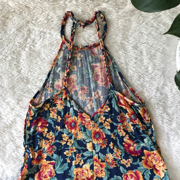 American Eagle Floral Summer Dress M Pockets - Picture 3 of 5